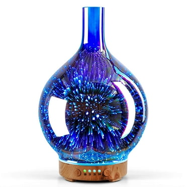 Porseme 100ml 3D Essential Oil Diffuser, Cool Mist Humidifier Ultrasonic Aromatherapy Diffuser,Last 4h,Auto Shut-Off,Air Refresh,Decoration for Home