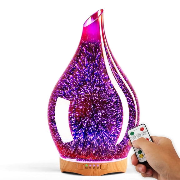 Porseme 280ML Essential Oil Diffuser, Aroma Ultrasonic Humidifier with Remote Control, BPA Free, Auto Shut-Off, Timer Setting