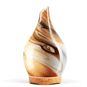 Porseme 280ml Deep Desert Glass Essential Oil Diffuser,7 Running Hours,Waterless Auto-Off,Air Diffusers for Room,Great Christmas gift