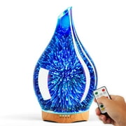 Porseme 280ml Essential Oil Diffuser, Aroma Ultrasonic Humidifier with Remote Control, Waterless Auto Shut-off, 4 Timer Setting