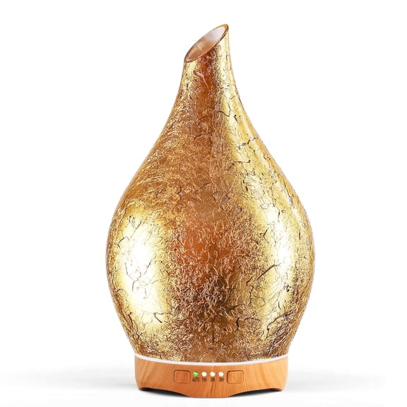Porseme 280ml Essential Oil Diffuser, Glass Aromatherapy Diffusor, Ultrasonic Cool Mist BPA Free Aroma Humidifier, Waterless Shut-Off for Home Office Room