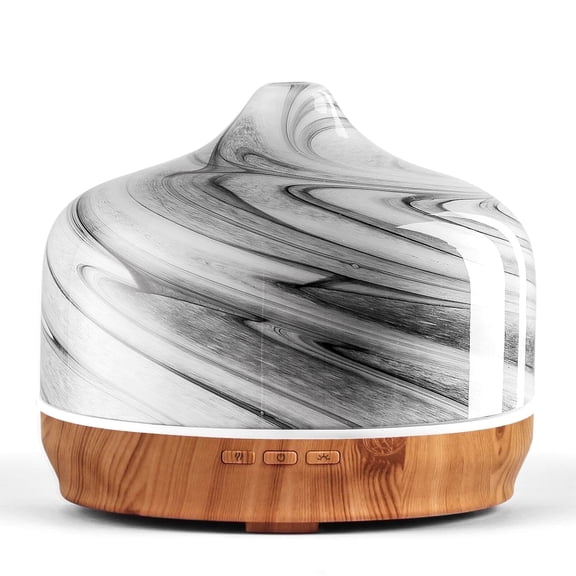 Porseme 500ml Essential Oil Diffuser Ink Handmade Glass Aromatherapy Ultrasonic Humidifier, Auto Shut-Off,Prefect Gift