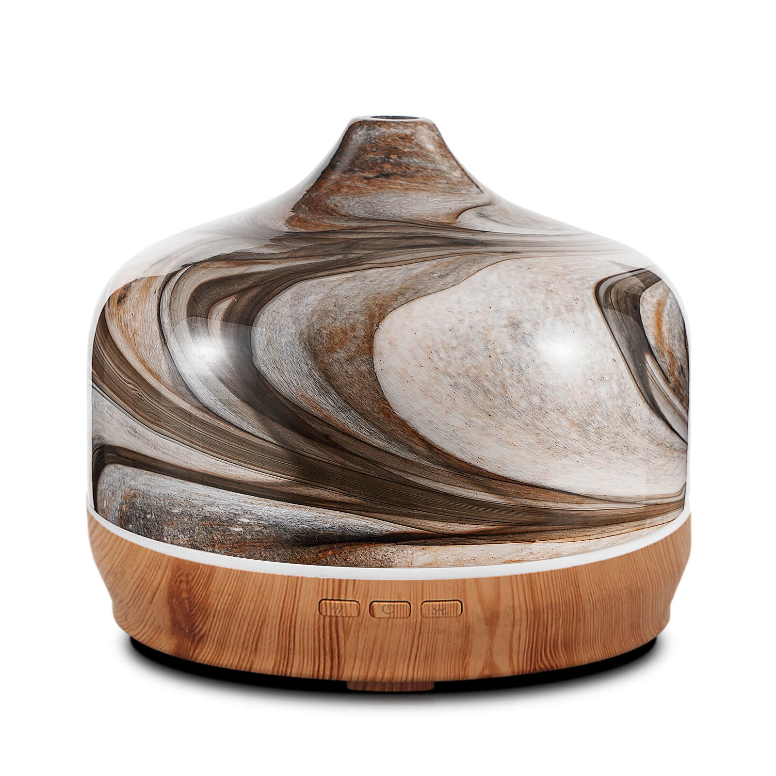 Porseme 500ml Glass Essential Oil Diffuser,Aromatherapy Ultrasonic Cool