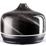 Porseme 500ml Glass Essential Oil Diffuser Aromatherapy Ultrasonic Cool Mist Humidifier 15-21 Running Hours Waterless Auto-Off Air Diffusers for Sleeping Yoga Office Working Spa and Rest Obsidian
