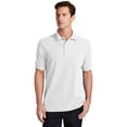 thumbnail image 1 of Port 1191201 Ring Spun Pique Polo Shirt, White - Extra Small, 1 of 4