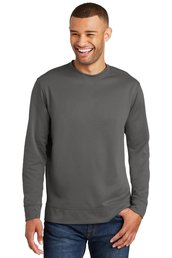 Port 1234574 Performance Fleece Crewneck Sweatshirt, Charcoal - Large