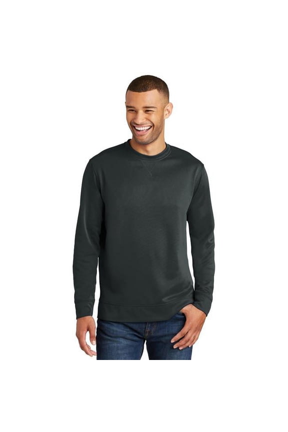 Port 1234653 Performance Fleece Crewneck Sweatshirt, Jet Black - Medium