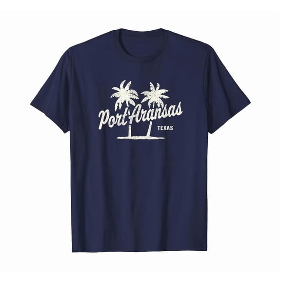 Port Aransas Texas Vintage 70s Palm Trees Graphic T-Shirt, Vintage Birthday Gift