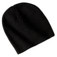 thumbnail image 1 of Port Authority 100% Cotton Beanie-One Size (Black), 1 of 2