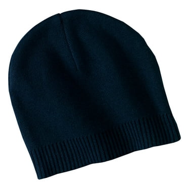 Port Authority 100% Cotton Beanie-One Size (Navy)
