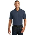 thumbnail image 1 of Port Authority 1145275 Mens Core Classic Pique Pocket Polo, River Blue Navy - Extra Large, 1 of 6