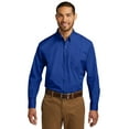 thumbnail image 1 of Port Authority 1181651 Tall Long Sleeve Carefree Poplin Shirt in True Royal for TW100 - LT, 1 of 4