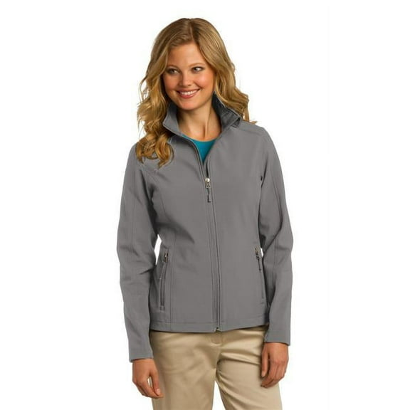 Port Authority 174 Ladies Core Soft Shell Jacket. L317-Deep Smoke-XS