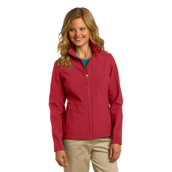 Port Authority 1189212 Ladies Core Soft Shell Jacket, Rich Red - Small