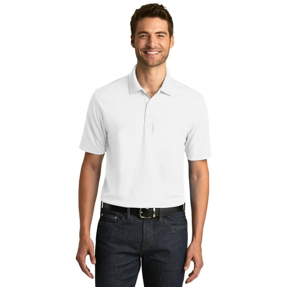 Port Authority 1237405 Dry Zone UV Micro-Mesh Polo Shirt, White - 6XL