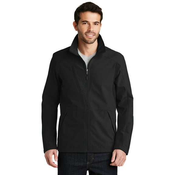 Port Authority 174 Back-Block Soft Shell Jacket. J336-Black/ Black-4XL