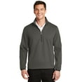 thumbnail image 1 of Port Authority Active 1/2 Zip Soft Shell Jacket-XL (Grey Steel), 1 of 6
