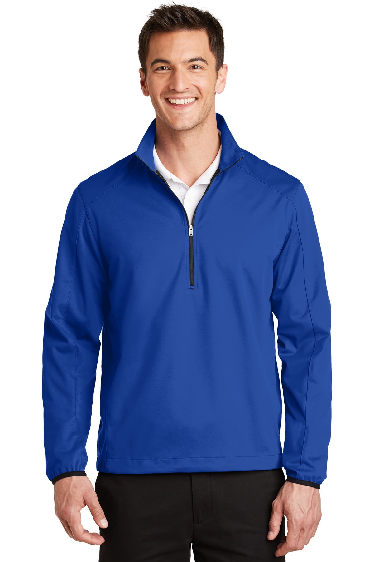 Port Authority Active 1/2 Zip Soft Shell Jacket-XS (True Royal