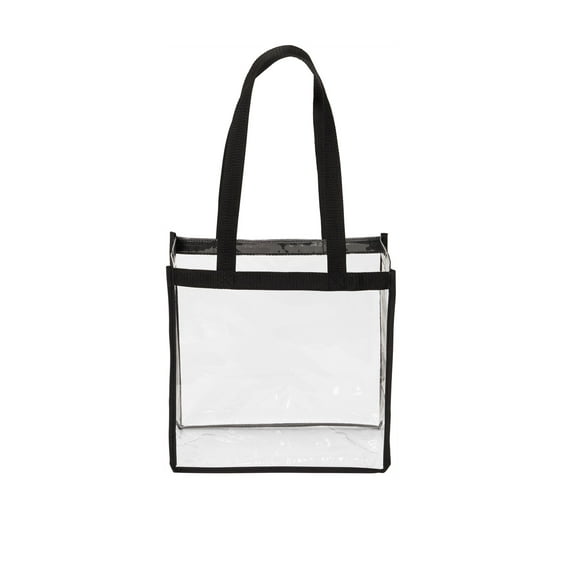 Port Authority Adult Female Clear Tote Clear/Black One Size Fits All