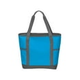 thumbnail image 1 of Port Authority Adult Female Plain Tote Deep Aqu/Dk Ch One Size Fits All, 1 of 2