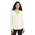 thumbnail image 1 of Port Authority Adult Female Women Plain Blouse Ivory Chiffon X-Large, 1 of 4