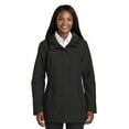 thumbnail image 1 of Port Authority Adult Female Women Plain Long Sleeves Jacket Deep Black X-Large, 1 of 5