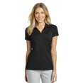 thumbnail image 1 of Port Authority Adult Female Women Plain Short Sleeves Polo Black X-Small, 1 of 6
