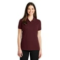thumbnail image 1 of Port Authority Adult Female Women Plain Short Sleeves Polo Maroon 4X-Large, 1 of 4