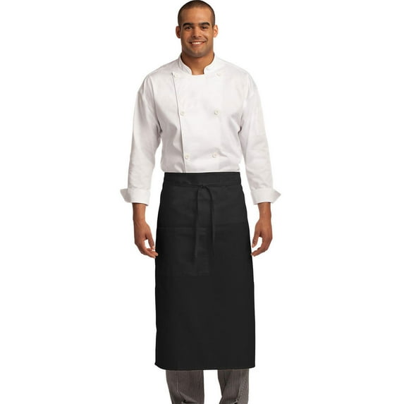 Port Authority Adult Male Men Easy Care Full Bistro Apron with Stain Release