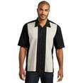 thumbnail image 1 of Port Authority Adult Male Men Elbow Sleeves Shirt Black/Lt Stone 4X-Large, 1 of 6
