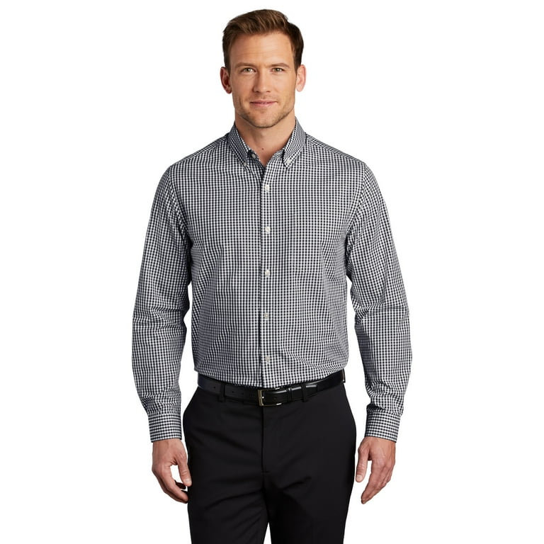 BLACK AND WHITE MICRO CHECK SHIRT IN POPLIN, BABY BLACK AND WHITE MICRO CHECK SHIRT IN POPLIN, BABY