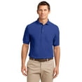 thumbnail image 1 of Port Authority Adult Male Men Plain Elbow Sleeves Polo Royal 4X-Large Tall, 1 of 2