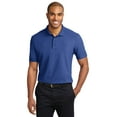 thumbnail image 1 of Port Authority Adult Male Men Plain Elbow Sleeves Polo Royal Large Tall, 1 of 4