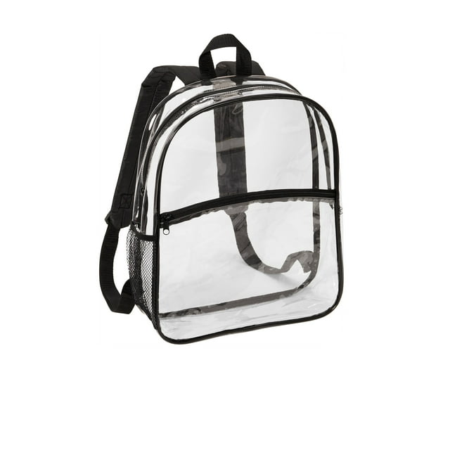 Port Authority Adult Unisex Clear Backpack Clear/Black One Size Fits All