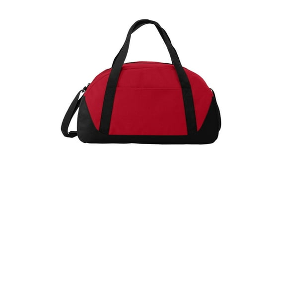 Port Authority Adult Unisex Plain Dome Duffel Tr Red/Black One Size Fits All