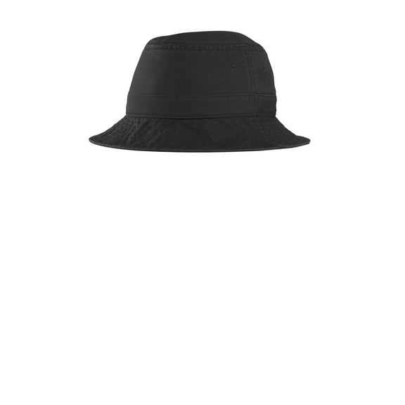 Port Authority Adult Unisex Regular Plain Bucket Hat Black Large/X-Large