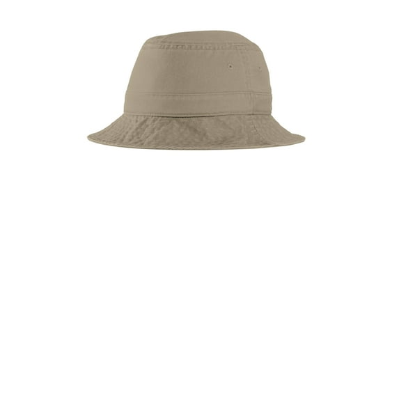 Port Authority Adult Unisex Regular Plain Bucket Hat Khaki Small/Medium