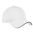 thumbnail image 1 of Port Authority Adult Unisex Regular Plain Cap White/Cl Navy One Size Fits All, 1 of 3