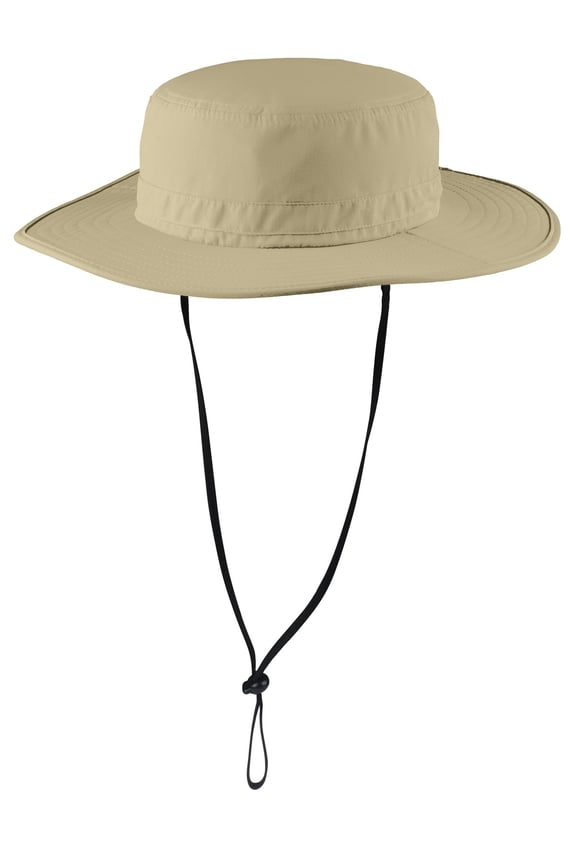 Adult Unisex Regular Plain Wide-Brim Hat Stone Small/Medium