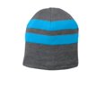 thumbnail image 1 of Port Authority Adult Unisex Strpies Beanie Ath Ox/Ne Blue One Size Fits All, 1 of 2