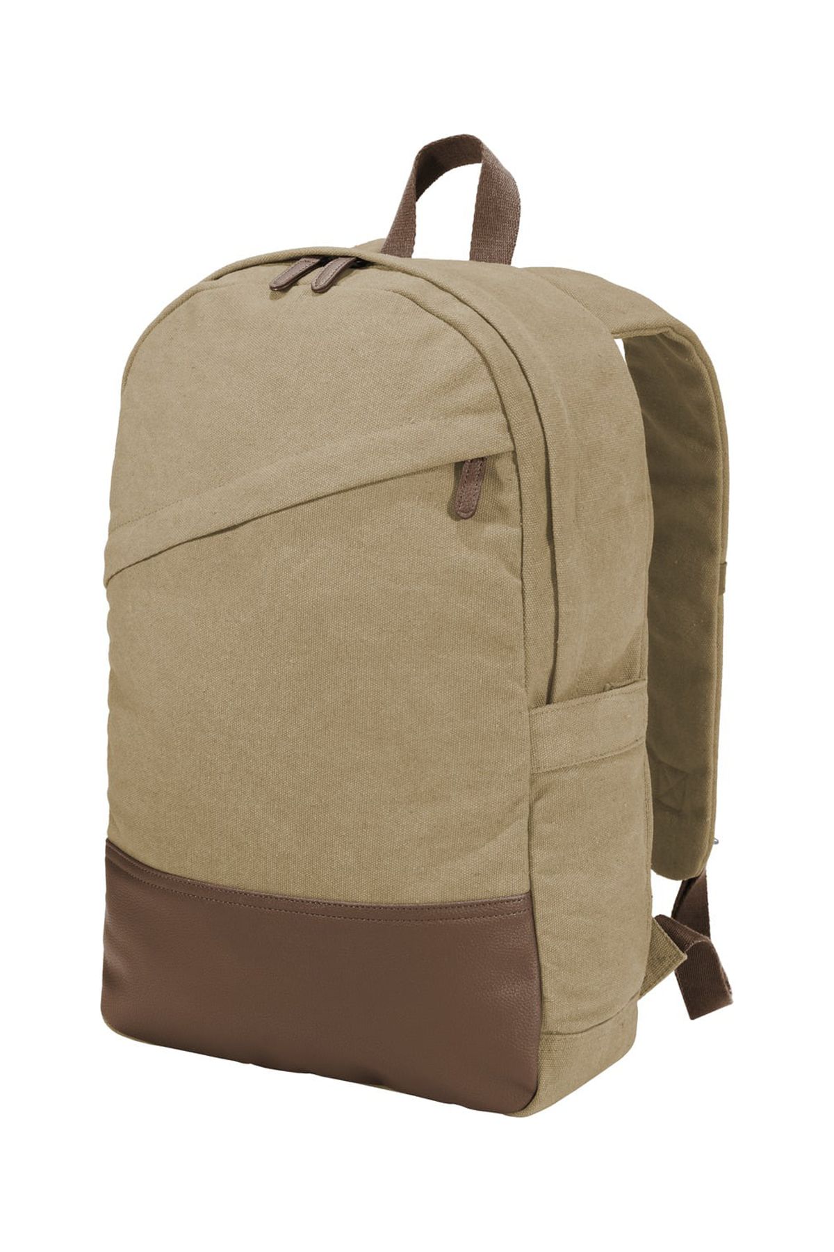 Port Authority Adult Unisex canvas Backpack Desert Khaki One Size Fits All - image 1 of 3