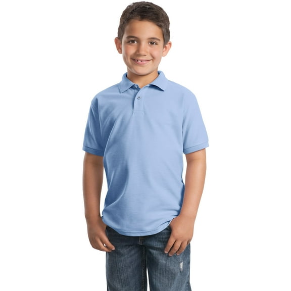 Port Authority Boy's Short Sleeve Silk Touch Polo - Y500
