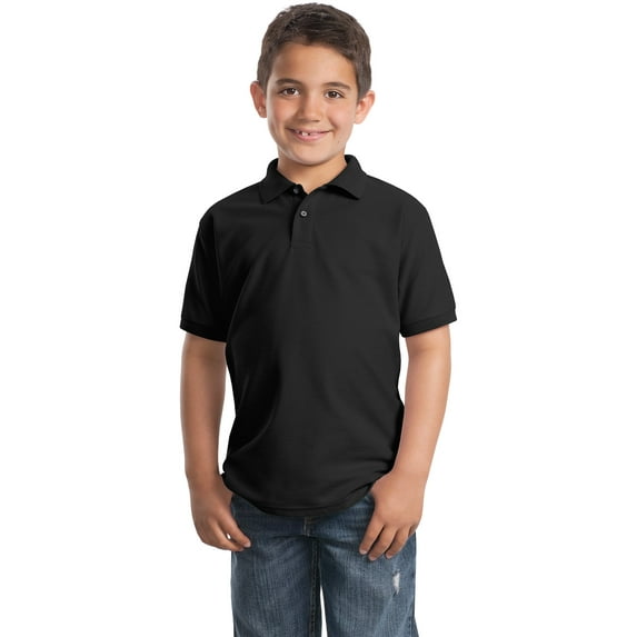 Port Authority Boy's Short Sleeve Silk Touch Polo - Y500