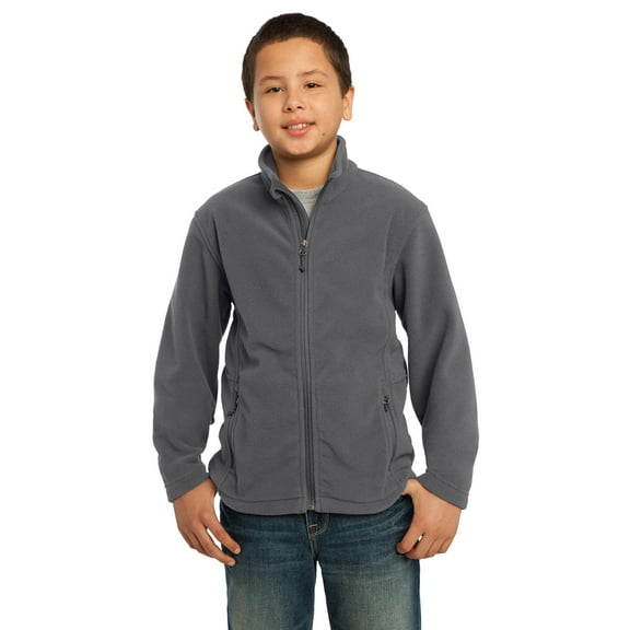 Port Authority Boys Value Fleece Jacket Large Iron Gray