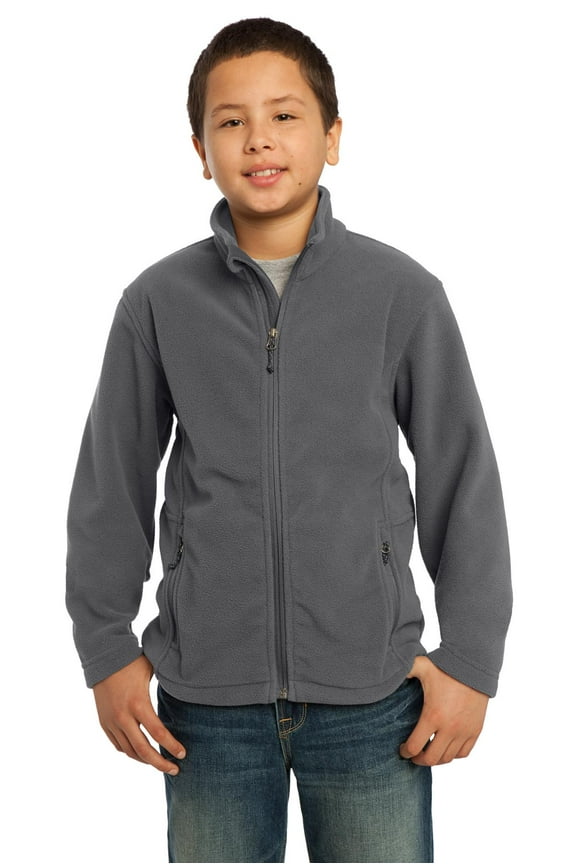 Boys Value Fleece Jacket Large Iron Gray