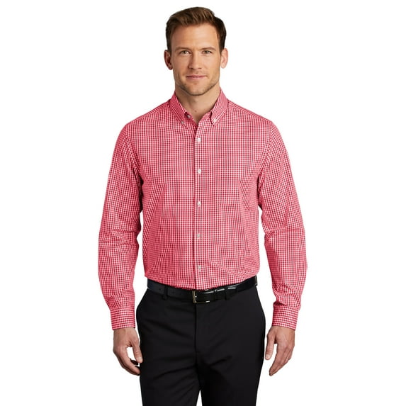 Port Authority Broadcloth Gingham Easy Care Shirt W644