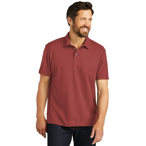Port Authority C-FREE Cotton Blend Pique Pocket Polo K868