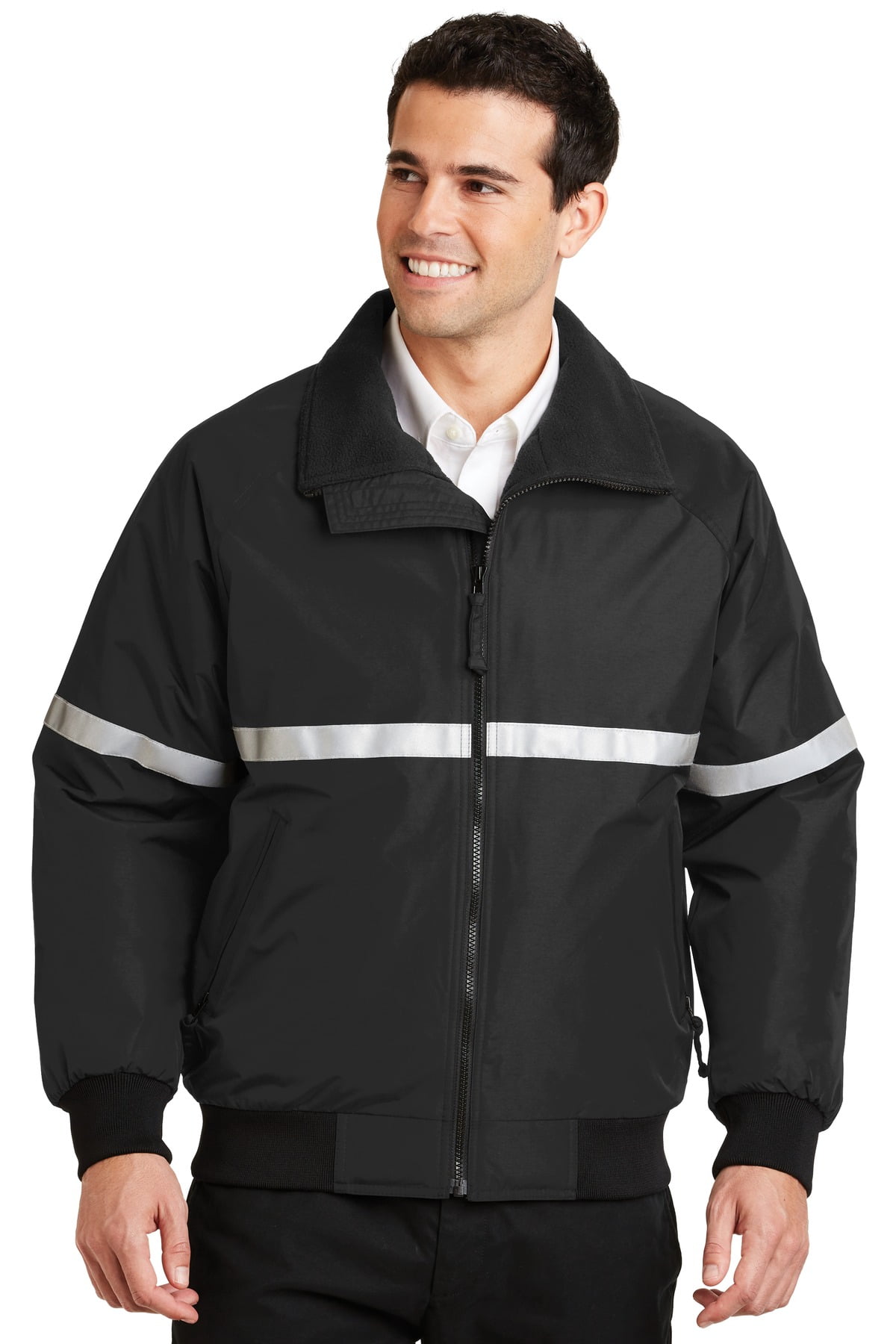 Port Authority Challenger Jacket with Reflective Taping-XL (True Navy/ Grey  Heather/ Reflective) - Walmart.com