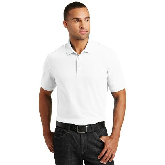 Port Authority Core Classic Pique Polo-3XL (White)