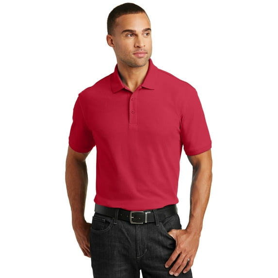 Port Authority Core Classic Pique Polo-6XL (Rich Red)